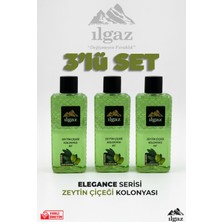 Ilgaz Zeytin Çiçeği Kolonyası 3'lü Set 80 Derece 400 ml | Elegance Series