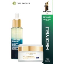 Yves Rocher Yaşlanma Karşıtı Gece Rutini - 30 ml Yenileyici Serum ve 50 ml Nemlendirici Set