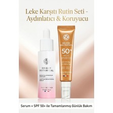 Yves Rocher Spf 50+ Güneş Kremli Leke Karşıtı Cilt Bakım Seti ve 30 ml Serum
