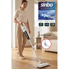 Sinbo SVC-8640 Dikey Elektrikli Süpürge Katlanır Borulu, El Süpürgesi, 800 ml Toz Hazneli