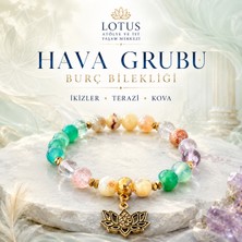 🌬️ Premium Hava Grubu Burç Bilekliği – İkizler, Terazi & Kova Premium Doğal Taş | Lotus Atölye ve İyi Yaşam Merkezi