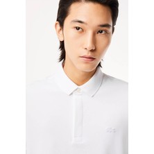 Lacoste Paris Men's Regular Fit Polo T-Shirt Erkek Polo Yaka Tişört Beyaz