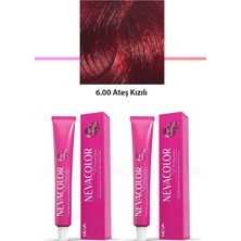 Rayan 2 Li Set Premium 6.00 Ateş Kızılı - Kalıcı Krem Saç Boyası 2 x 50 G Tüp