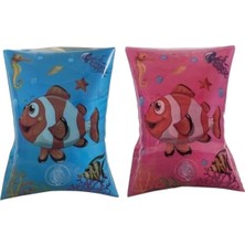 PopŞeker Nemo Desenli Bebek ve Çocuk Kolluğu - 25X15 cm Dayanıklı Yüzme Seti