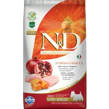 N&D Nd Pumpkin Tavuk&Nar Adult  Mini Tahılsız Köpek Maması - 2.5 Kg