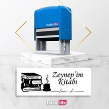 Baskı Life  Kaşe  Kitap Mührü Kitap Damgası Kişiye Özel Kaşe 560
