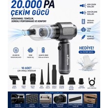 Onopo Power 20000PA 3’ü 1 Arada Şarjlı El Süpürgesi – Yüksek Emiş Gücü, Uzun Çalışma Süresi