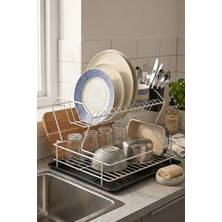 Ntc Metal Paslanmaz 2 Katlı Diamond Bulaşıklık