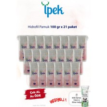 İpek 21 Paket x 100 Gr. Ipek Hidrofil Pamuk ve Rosıe
