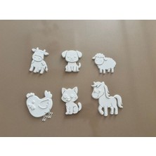 Alpaxa ALMİLA3D Çocuklar Için 3D Baskı Boyama Seti 6'lı – Kabartmalı Sevimli Hayvan Figürleri Boyama Oyuncağı – Eğitici Aktivite Seti