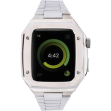 Uzman Toptan Watch 45MM Metal Petek Kasalı Kordon - Gümüş