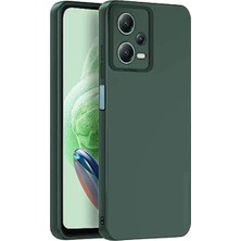Elif Asya Ceyiz Tekstil Newface Xiaomi Redmi Note 12 Pro 5g Kılıf Nano Içi Kadife Silikon - Koyu Yeşil