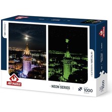Esranın Dünyası Art Puzzle Galata Kulesi 1000 Parça Neon Puzzle