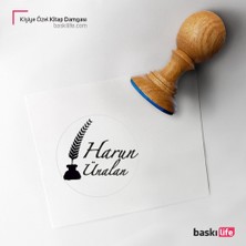 Baskı Life Kişiye Özel Kitap Damgası Kitap Mührü Kaşe Kitap Mühür Özel Damga 168