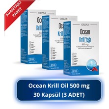 Orzax Ocean Krill Oil 500 Mg 30 Kapsül 3 Adet