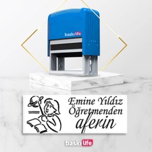 Baskı Life  Kaşe  Kitap Mührü Kitap Damgası Kişiye Özel Kaşe 630