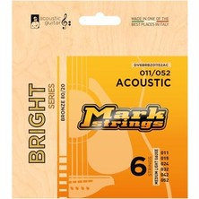 Esranın Dünyası Mark Strings Bright 80/20 Bronze 11-52 Akustik Gitar Teli