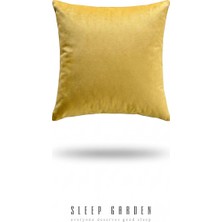 Sleep Garden Erguvan Serisi Kadife Gold Dekoratif Kırlent 45X45