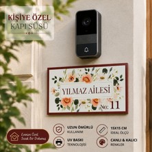 Hippodeco Kişiye Özel Uv Baskı Kapı Süsü – Aile Isimli Kapı Tabelası (25X20 Cm)