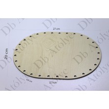 Rattan Örgü Plakası Oval 20X27 cm - Bambu Sepet Ltlığı - Örgü Sepet Supla