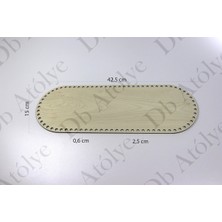 Rattan Örgü Plakası Oval 15X42 cm - Bambu Sepet Altlığı - Örgü Sepet Supla
