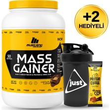 Mustang Nutrition Mass Gainer Karbonhidrat Tozu 5000 Gr 50 Servis Çikolata + Shaker + Protein Kahve Hediyeli