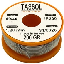Tassol LEHİM TELİ 1.2 MM (60 KALAY/40 KURŞUN) 200 GR