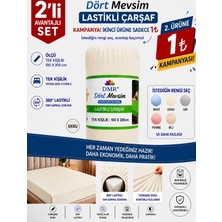 Dolce Mariee Lastikli Pamuklu Yatak Çarşafı – Tam Oturan, Nefes Alan Kumaş - 100x200 Tek Kişilik