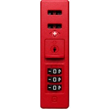 Keo-Plus Yüksek Kaliteli Güvenli Kırmızı Non Tsa Valiz Şifre