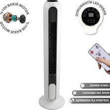 JOYSIDEA Kule Tipi Vantilatör Uzaktan Kumandalı Dokunmatik LED Ekranlı 3 Hız Ayarlı 40W FN-500