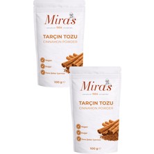 Miras 1934 Toz Tarçın - 200 G - Doğal Tarçın Tozu - 100 G X2