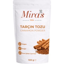 Miras 1934 Tarçın Tozu Katkısız 100G | Kahve, Süt ve Tatlılar İçin Yoğun Tarçın