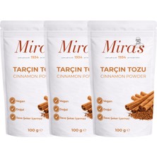 Miras 1934 Toz Tarçın - 300 G - Doğal Tarçın Tozu - 100 G X3
