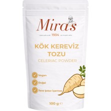 Miras 1934 Kök Kereviz Tozu - 200 G - Doğal Sebze Tozu - 100 G X2