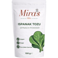 Miras 1934 Ispanak Tozu - 100 G - Doğal Sebze Tozu