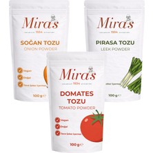 Miras 1934 Soğan Tozu - Domates Tozu - Pırasa Tozu - 300 G