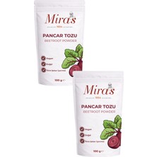 Miras 1934 Pancar Tozu - 200 G - Doğal Sebze Tozu - 100 G X2