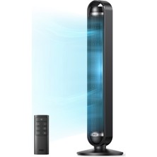 DREO Cruiser TF611S Kule Tipi Vantilatör, WiFi Kontrollü, Alexa Uyumlu, 25dB Sessiz Fan, 9 Hızlı, 90° Salınımlı, Kumandalı Siyah
