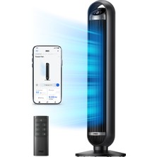 Dreo Nomad TF413S Akıllı Sessiz Kule Tipi Vantilatör Wifi Kumandalı 90 Derece Salınımlı Siyah
