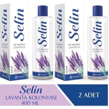 Selin Parfümlü Kolonya Lavanta 400 Ml 2'Li Set