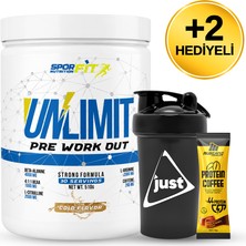 Sporfit Nutrition Unlimit Pre-Workout Amino Asit Tozu 510 Gr 30 Servis Kola + Shaker + Protein Kahve Hediyeli