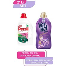 Persil Vernel Max Taze Lavanta 1,44L + Persil Jel Gül 26 Yıkama