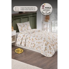 Marla Home Tek Kişilik Pike Takımı | 160X230 cm | Çok Amaçlı Yatak Örtüsü & Battaniye