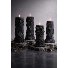 Fiocentra Ethereal Pillars Collection Karanfil Kokulu 4'lü Dekoratif Set Mum & Kandil