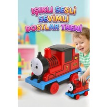 Farbu Oyuncak Işıklı Gülen Yüzlü Sevimli Dostlar Treni - 12 cm Çocuklar Için Eğitici Lokomotif