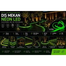 RISHANG Yeşil Neon LED - METREDE 17 Watt - 12 VOLT - Dış Mekan Uyumlu, Hortum Şerit LED - 3 Yıl Garanti