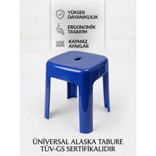 Saban Mavi, Plastik Alaska Model Sağlam Tabure 36x36x46cm