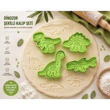 Studio Aslan Design Dinozor Şeker Hamuru ve Kurabiye Kalıbı Seti – Dino Temalı Fondant Pasta Süsleme Kalıpları