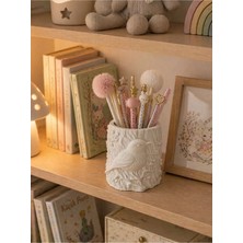 Liza Home Decoration Taş Tozu Dekoratif Kalemlik – Kuş Desenli Organizer Kalemlik & Masaüstü Dekoru