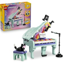 LEGO® Creator 3’ü 1 Arada Müzikal Dekor Kedili Piyano 31392 - 9 Yaş Üzeri için Aksesuarlar İçeren Oyuncak Yapım Seti (485 Parça)